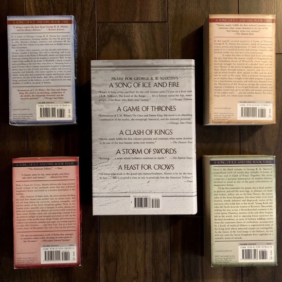 Game of Thrones Book Set Song of Ice and Fire Series George R.R. Martin - Picture 2 of 2